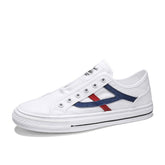 Zapatos deportivos blancos ligeros sin cordones, modernos y casuales para hombre